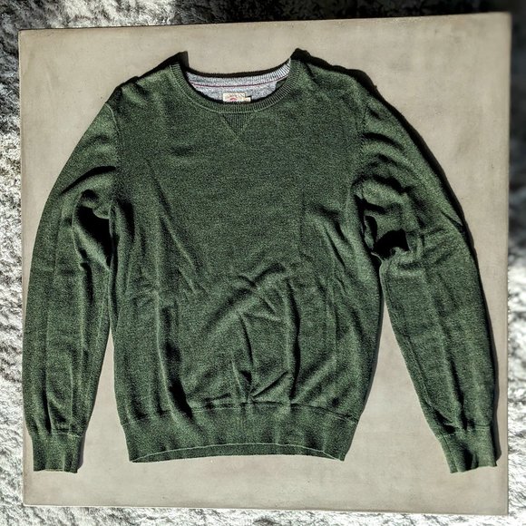 Faherty - Sconset Crew Sweater - Spruce Heather - Small - Picture 7 of 16